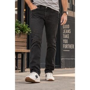Evolution In Design Men's Black Jeans Size 44 Straight Leg Denim